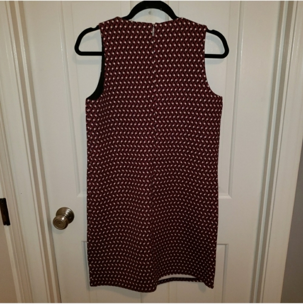 Michael Kors Geometric Printed Studded Dress Size Medium Garnett NWT - Picture 6 of 8